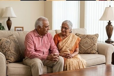 Donald E. Barbour reviewing Medicare options with a client